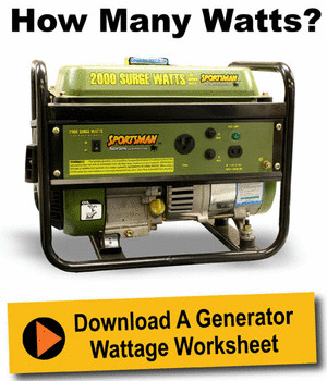 Wattage Worksheet