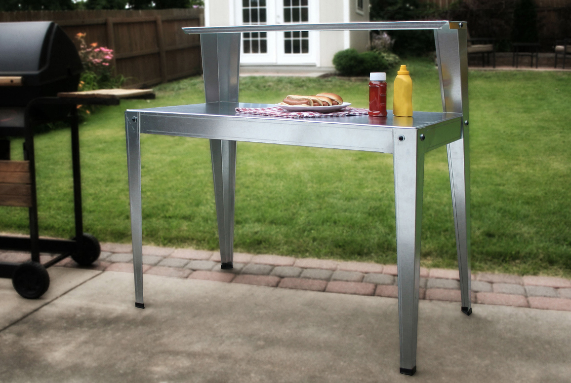 Outdoor furniture for grilling and gardening