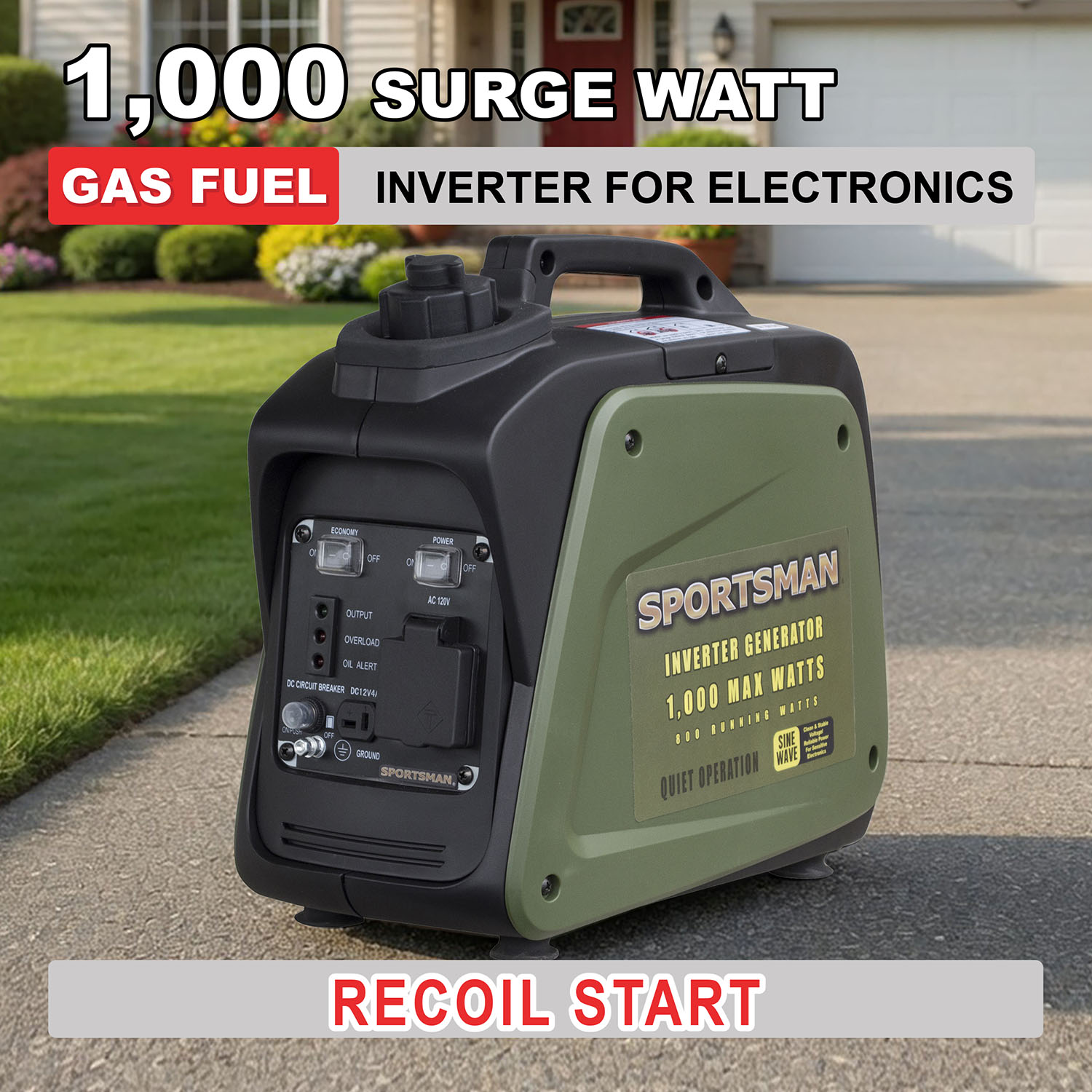 Sportsman 1000 Surge Watt Gasoline Inverter Generator