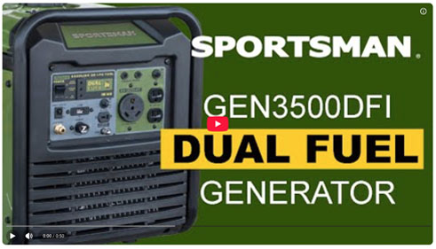 Powerful Dual Fuel Inverter Sportsman Generator