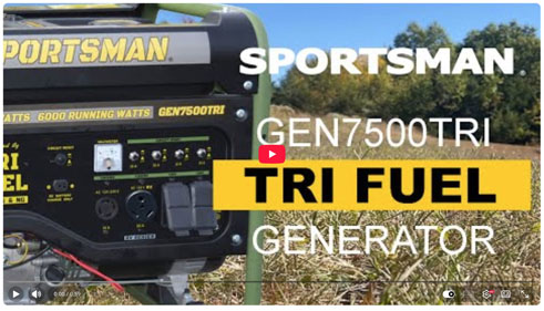 Powerful Tri Fuel Sportsman Generator